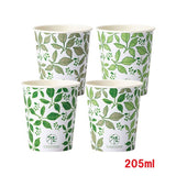 紙コップ250個使い捨てカップ絵柄アソートビー・リーブスカップサンナップ北欧おしゃれ紙コップ205ml(7オンス)