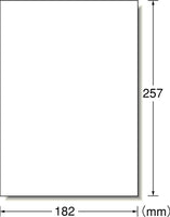 エーワン 06085 フリーラベルワイド 手書き用 B5 1面100シート