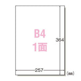 エーワン 28423 ラベルシール B4 1面 100シート