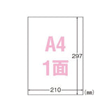 エーワン 31034 屋外でも使えるサインラベルシール 光沢フィルム A4 1面10シート