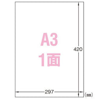 エーワン 31044 屋外でも使えるサインラベルシール 光沢フィルム ポスター用 A3 1面 5シート