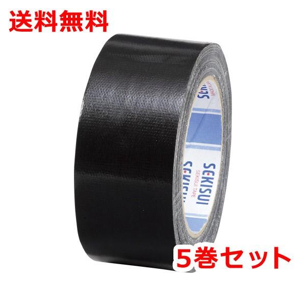 積水 カラー布テープ 5巻 NO.600V 黒 ガムテープ N60KV03 – なんでもネット