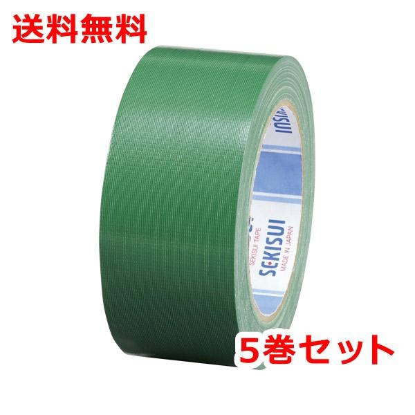積水 カラー布テープ 5巻 N60MV03 NO.600V 緑 ガムテープ – なんでもネット