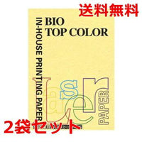 伊東屋 バイオトップカラー 80g A4 BT103 イエロー 100枚×2 モンディ