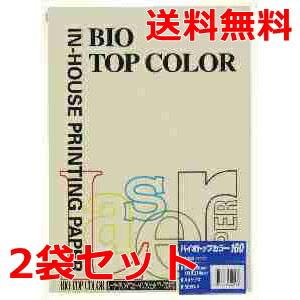 伊東屋 バイオトップカラー 160g A4 BT430 バニラ 50枚×2 モンディ