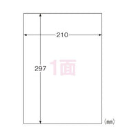 ヒサゴ KLP862 屋外用ラベル A4 ノーカット 100シート 強粘着