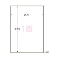 ヒサゴ KLPB862S 屋外ラベル 粗面対応 ノーカット 10シート