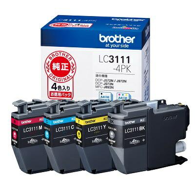 ブラザー brother純正 インクカートリッジ ４色パック LC3111-4PK